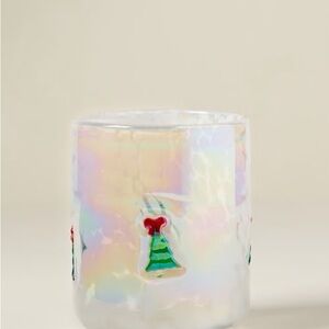 Anthropologie Festive Icon Juice Glass